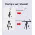 Jmary KP-2274 Horizontal Axis Multi-Functional Professional Tripod 1.67M - Black